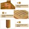 Costway 1/2 PCS 52" Outdoor Acacia Wood Dining Bench Chair with Slatted Seat